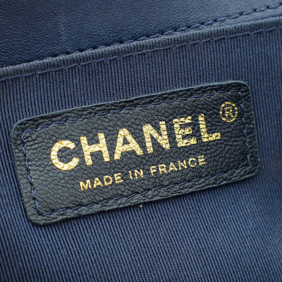Chanel Navy Blue Le Boy Medium Flap Bag