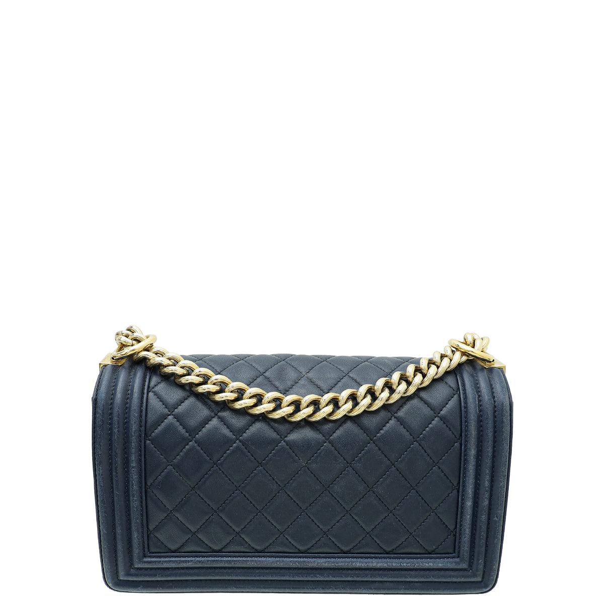 Chanel Navy Blue Le Boy Medium Flap Bag-Chanel-THE CLOSET
