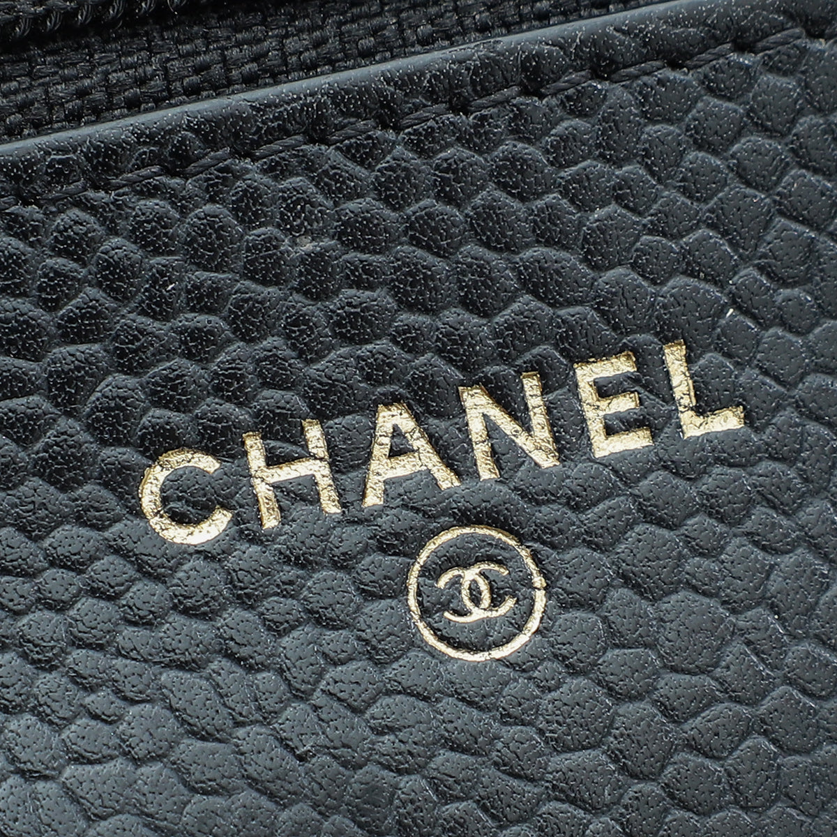 Chanel Black CC Classic Wallet On Chain