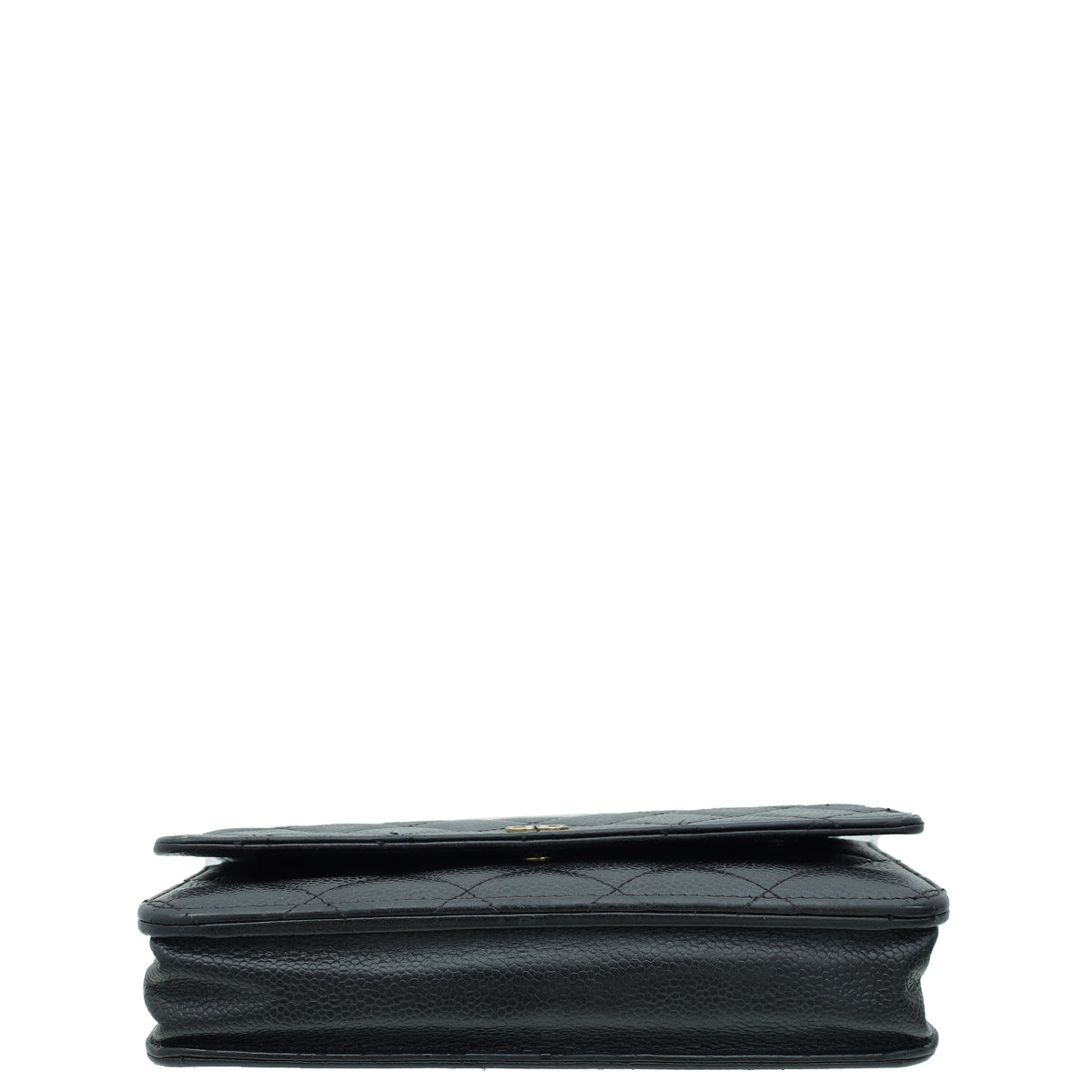 Chanel Black CC Classic Wallet On Chain