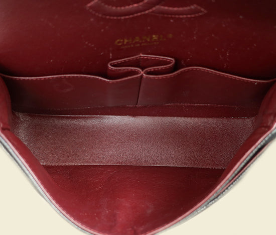 Chanel Black CC 11.12 Classic Double Flap Medium Bag