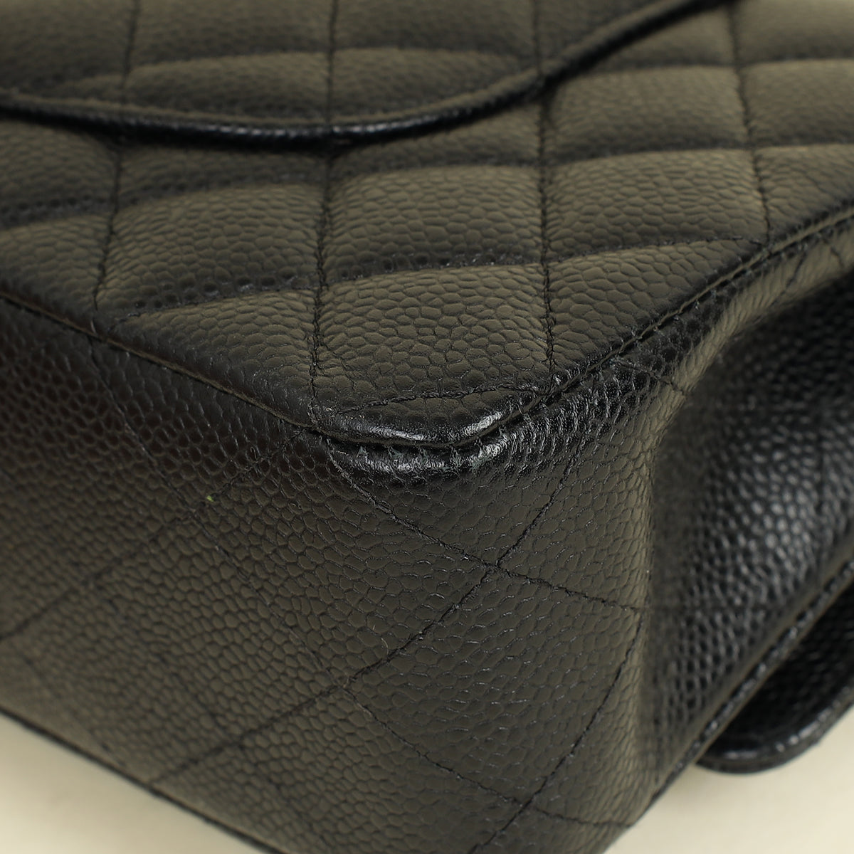 Chanel Black CC 11.12 Classic Double Flap Medium Bag