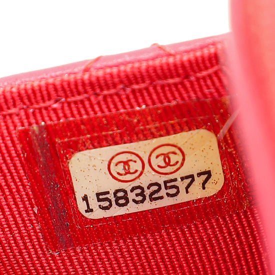Load image into Gallery viewer, Chanel Red CC Classic Wallet on Chain
