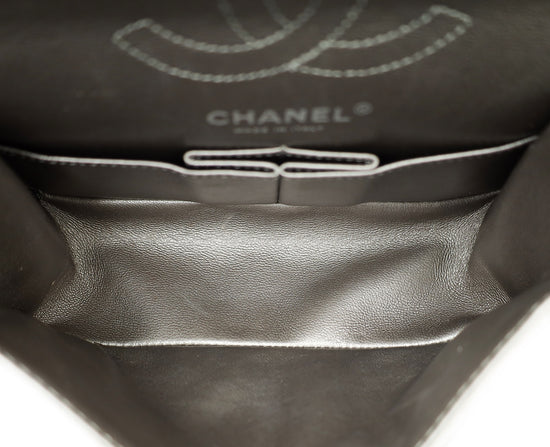 Chanel Metallic Grey 2.55 Reissue Mini Double Flap Bag