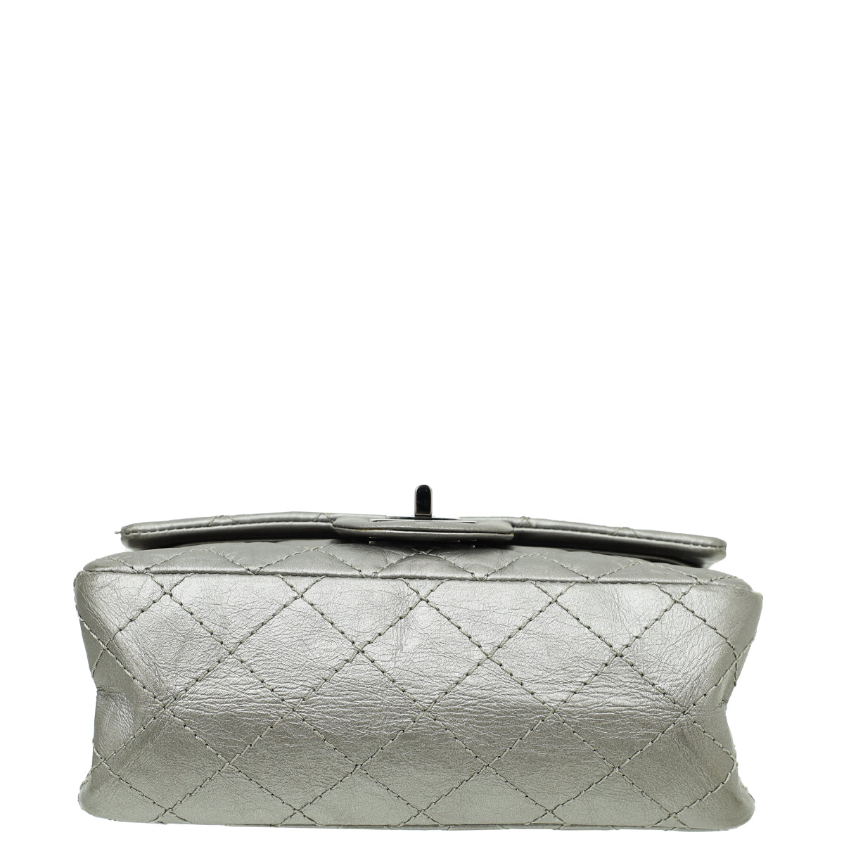 Chanel Metallic Grey 2.55 Reissue Mini Double Flap Bag