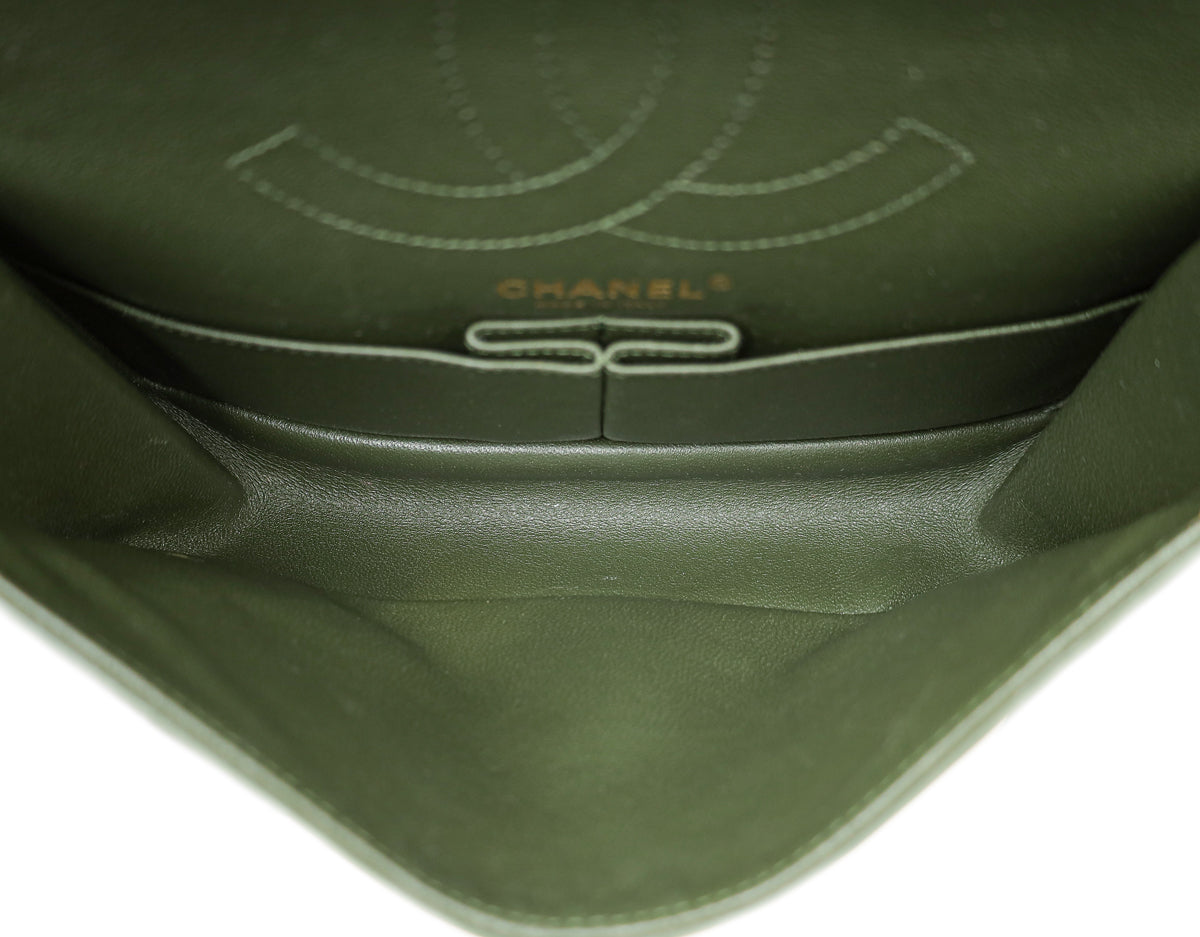 CHANEL ショルダーバッグ オリーブグリーン/ブラウン CHANEL ショルダーバッグ オリーブグリーン/ブラウン CHANEL