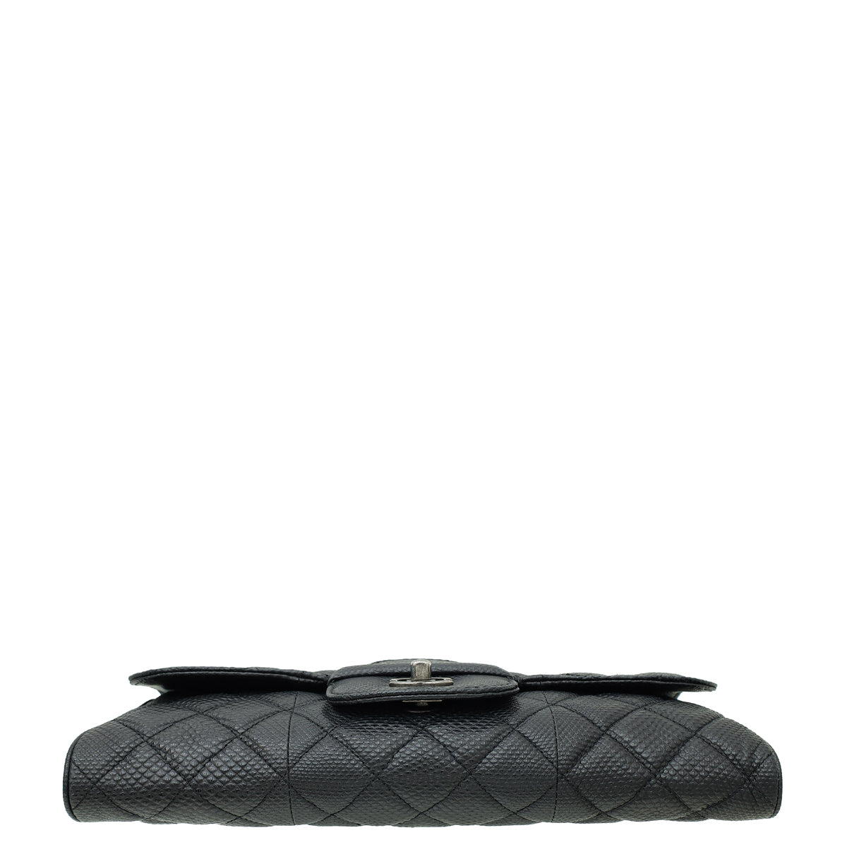 Chanel Black CC Karung Flap Clutch