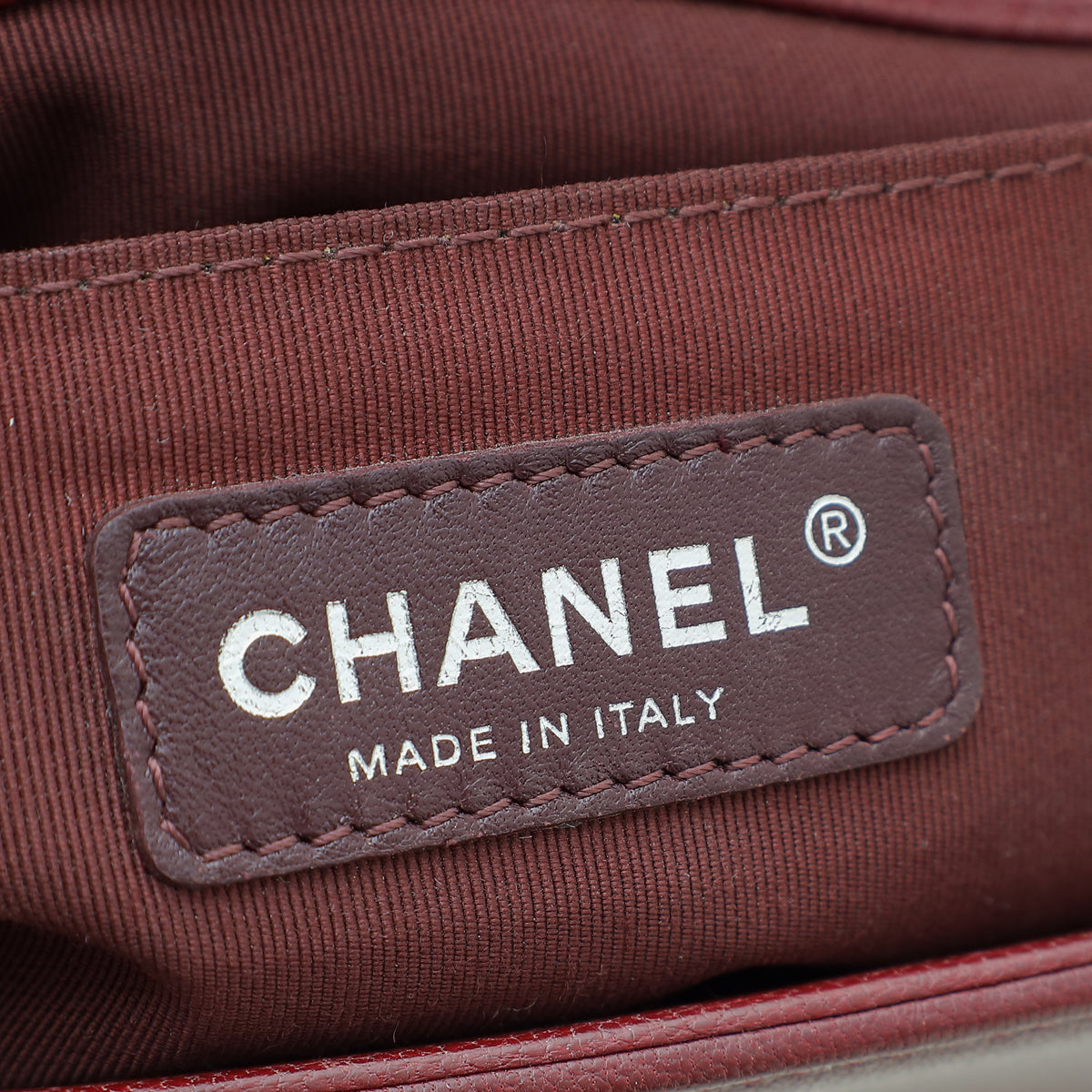 Chanel Burgundy Le Boy Medium Flap Bag