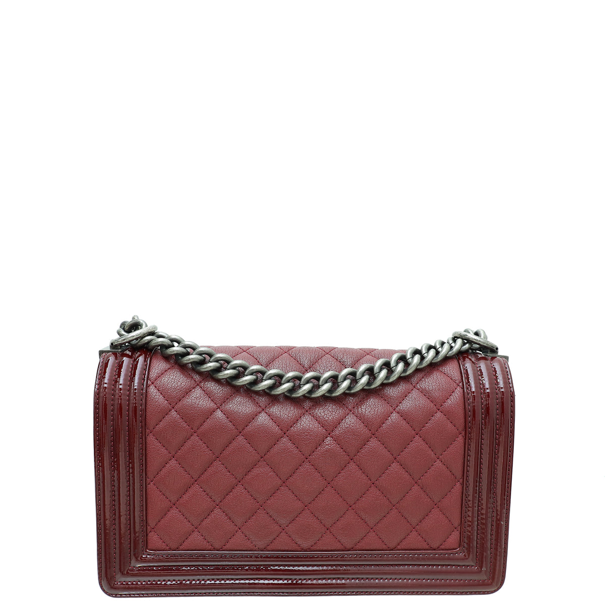 Chanel Burgundy Le Boy Medium Flap Bag-Chanel-THE CLOSET