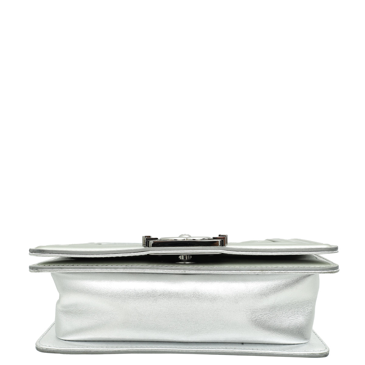 Chanel Metallic Silver Le Boy Small Bag