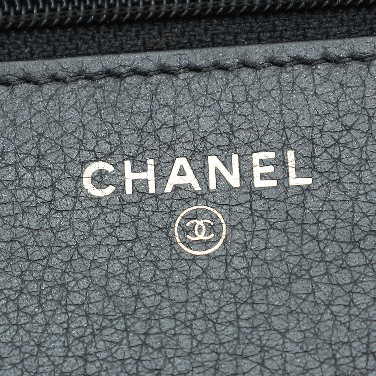 Chanel Black CC Crystal Embellished Wallet On Chain