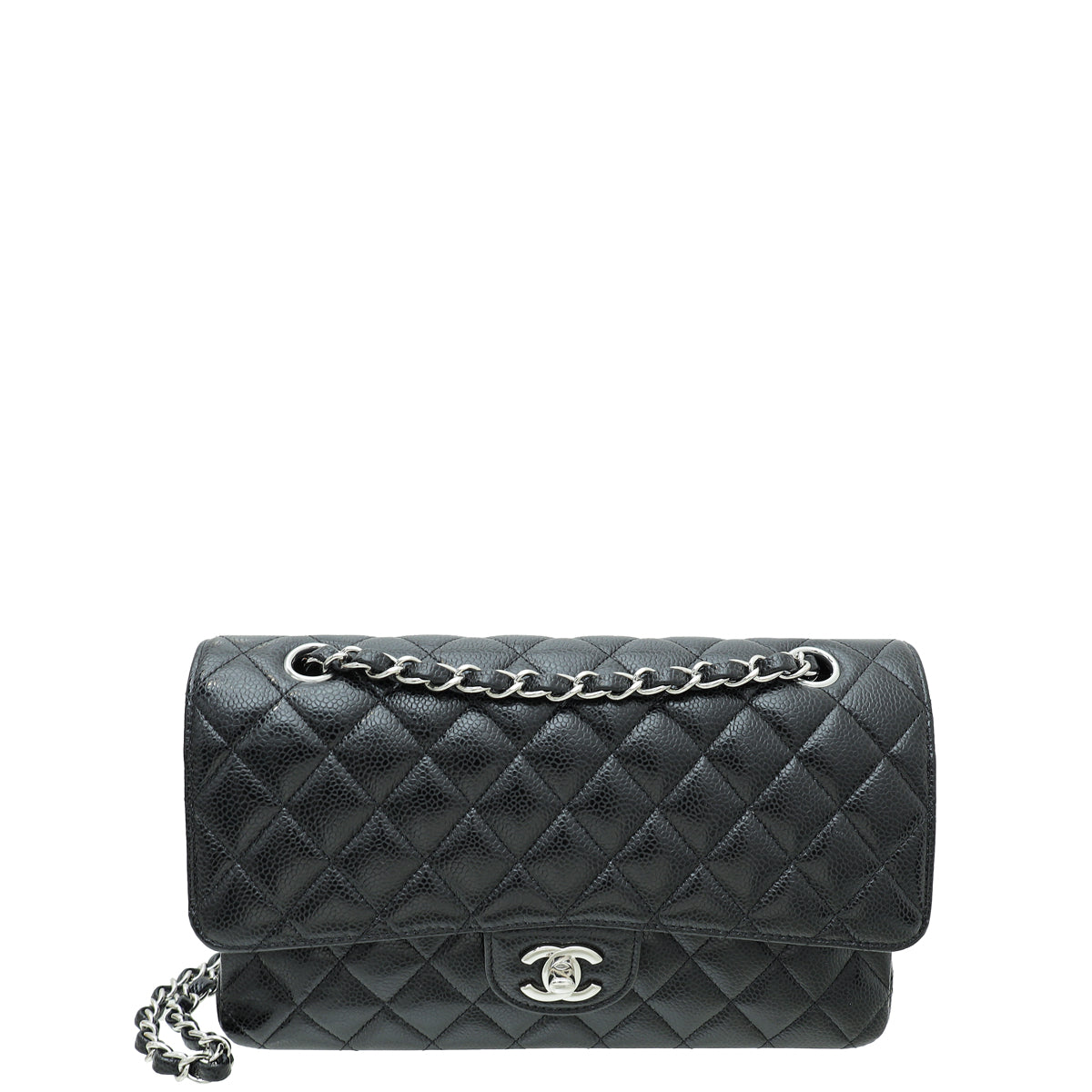 Chanel Black CC Classic Double Flap Medium Bag-Chanel-THE CLOSET