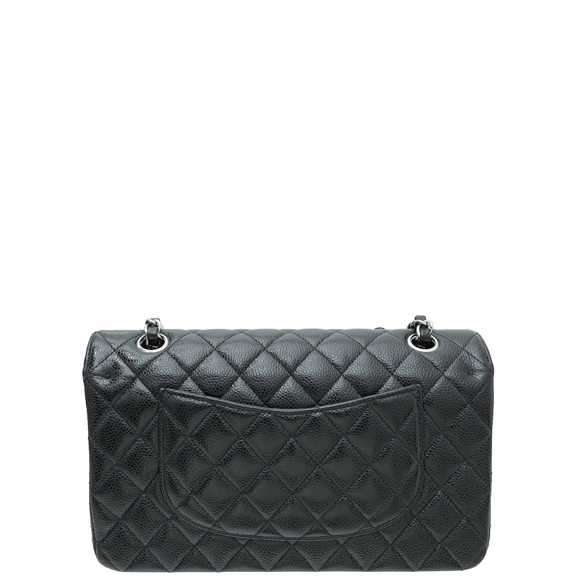 Chanel Black CC Classic Double Flap Medium Bag