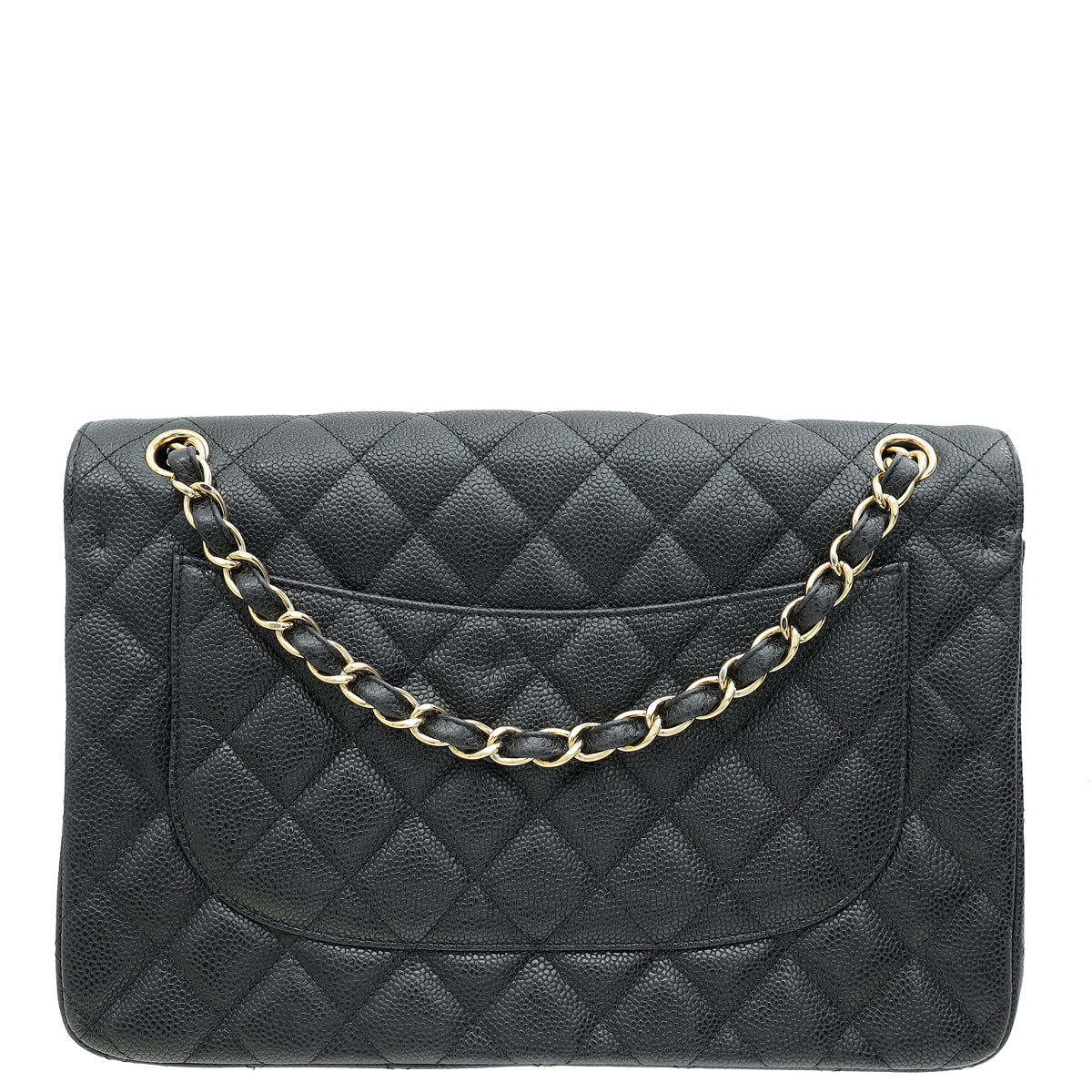 Chanel Black CC Classic Double Flap Jumbo Bag-Chanel-THE CLOSET