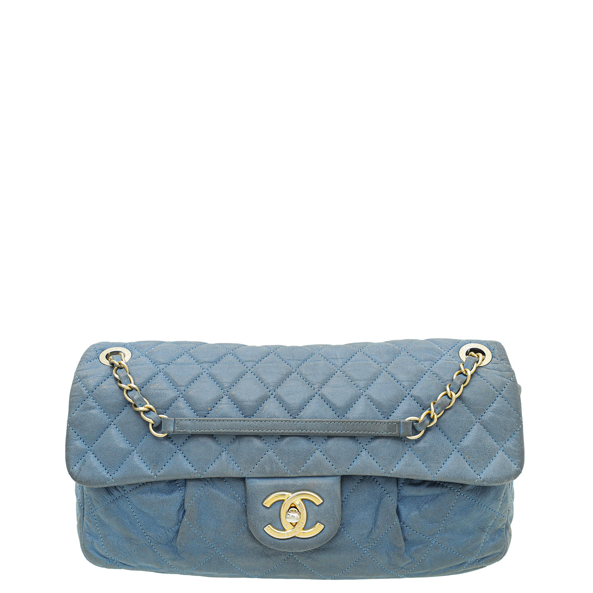 Chanel Blue CC Soft Flap Bag-Chanel-THE CLOSET