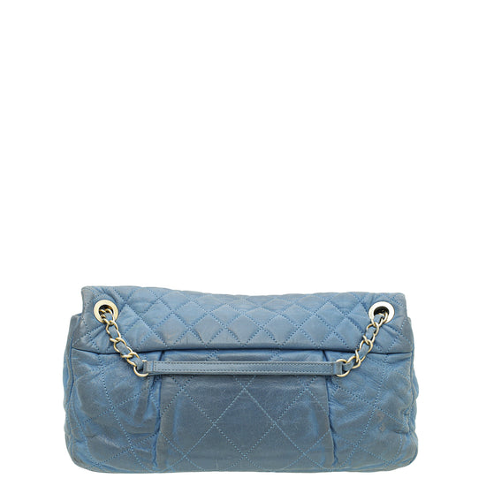 Chanel Small Preowned Quilted Patent Boy Bag Light Blue$3,250.00