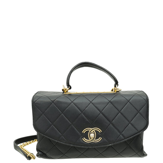 Chanel Black Trendy Spirit Large Top Handle Bag