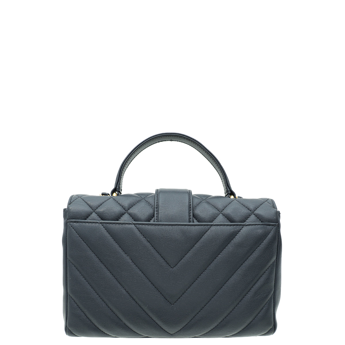 Chanel Blue Quilted Chevron In The City Bag