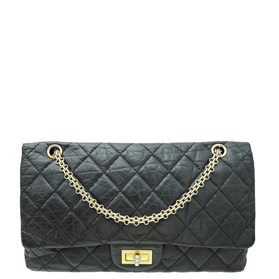 Chanel Black 2.55 Reissue Double Flap Agate 227 Bag
