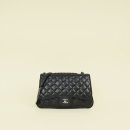 Chanel Black CC Rock in Rome Flap Bag