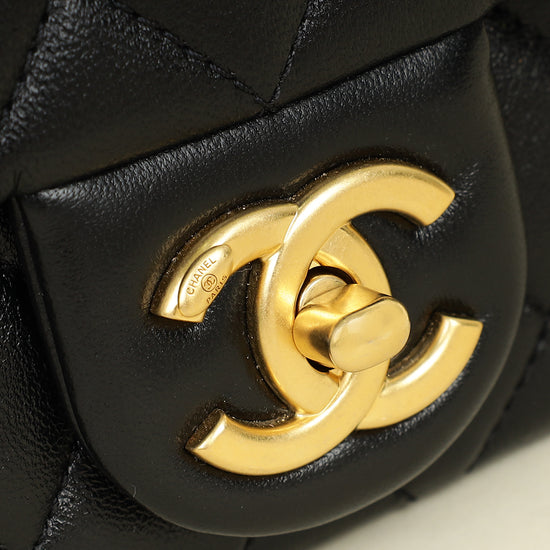 Chanel Black CC Crush Mini Rectangular Flap Bag