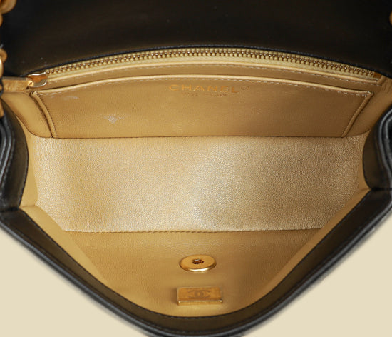 Chanel Black CC Crush Mini Rectangular Flap Bag