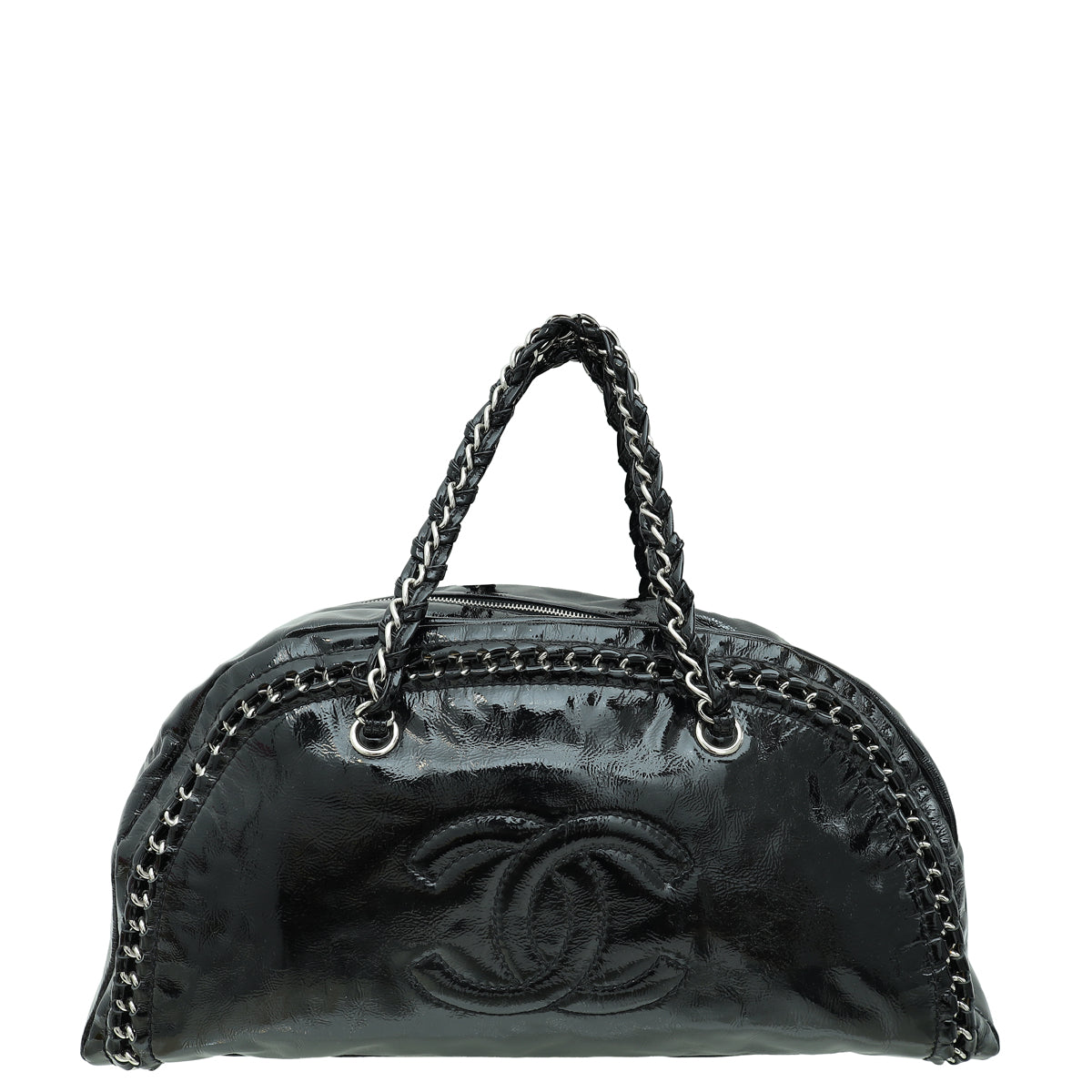 Chanel Black CC Luxe Ligne Bowler Large Bag