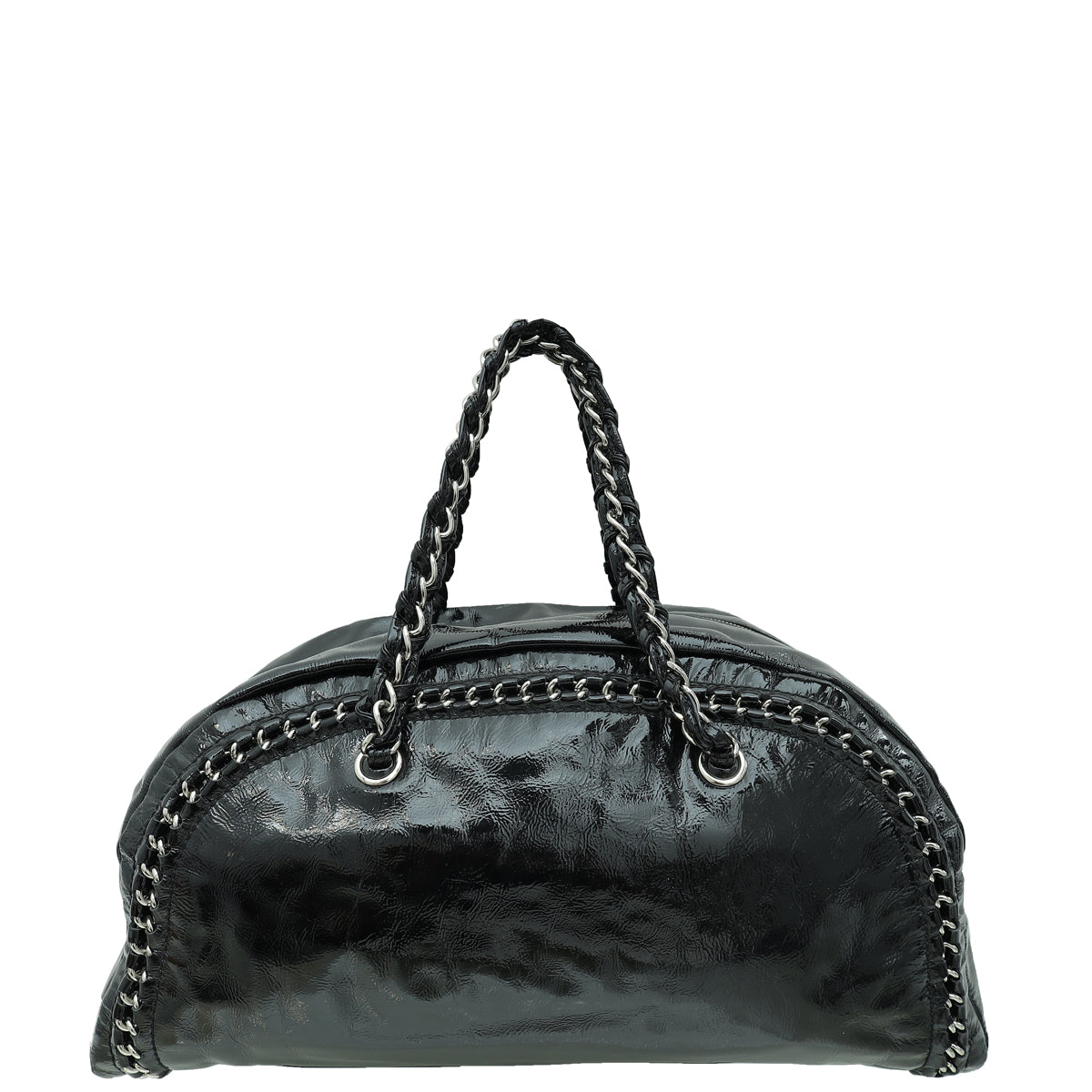 Chanel Black CC Luxe Ligne Bowler Large Bag