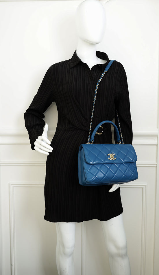 Chanel Blue CC Trendy Flap Small Bag