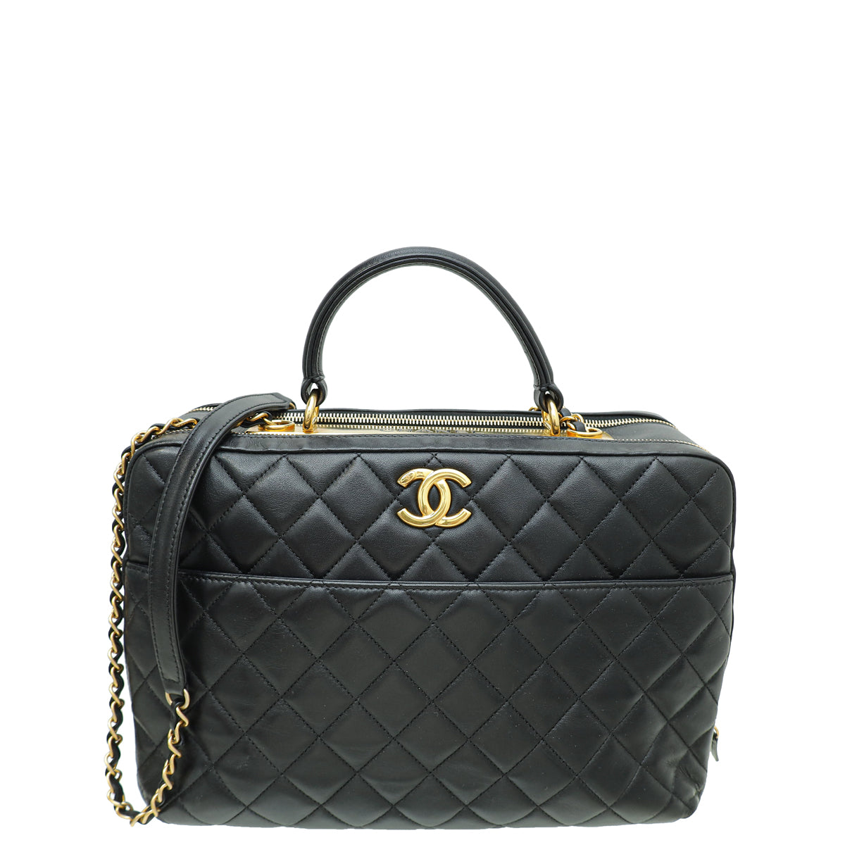 Chanel Black CC Trendy Large Bowling Bag-Chanel-THE CLOSET