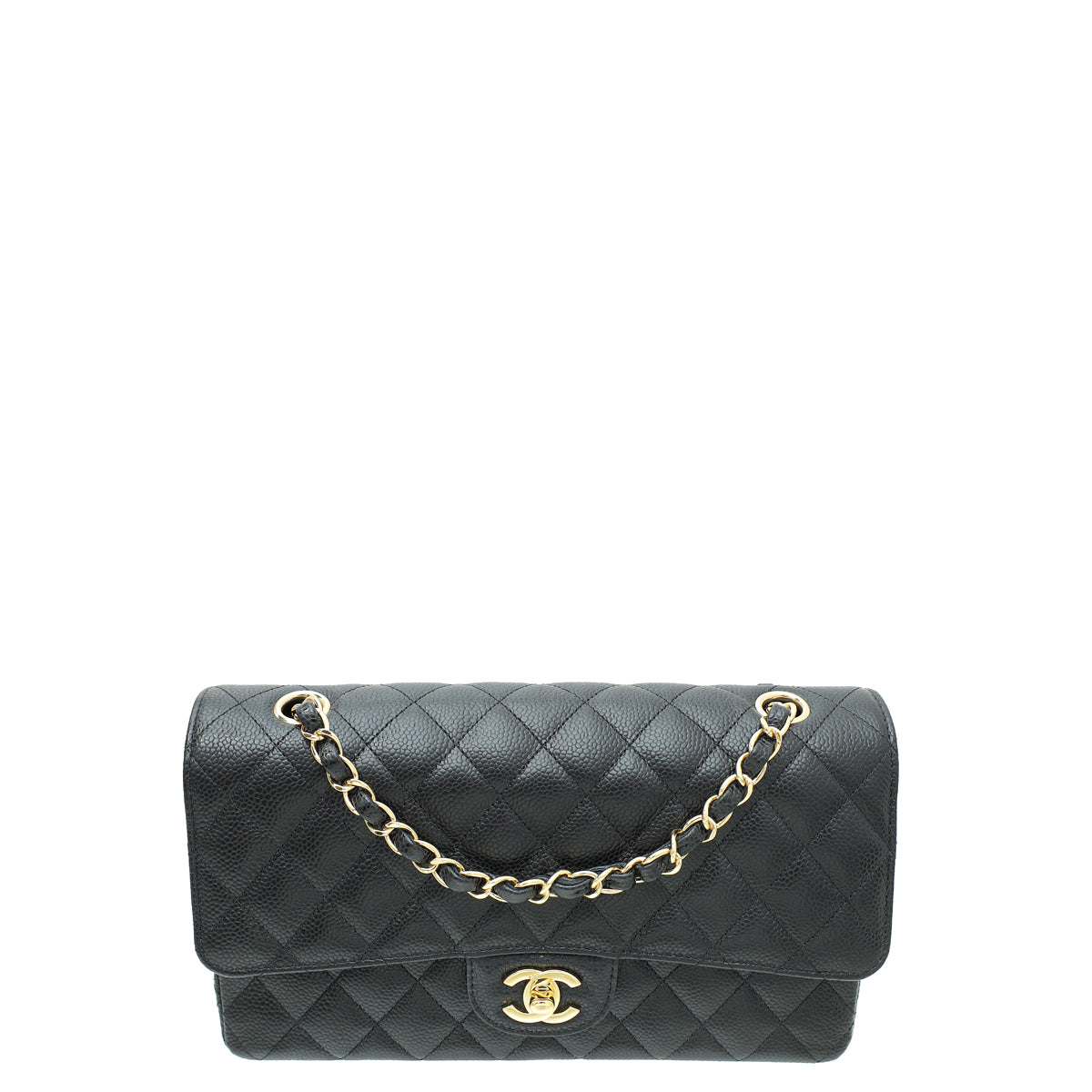 Chanel Black CC Classic Double Flap Medium Bag-Chanel-THE CLOSET
