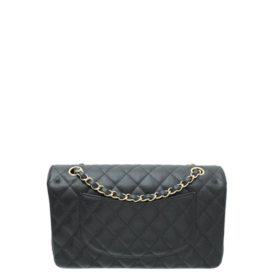 Chanel Black CC Classic Double Flap Medium Bag – The Closet