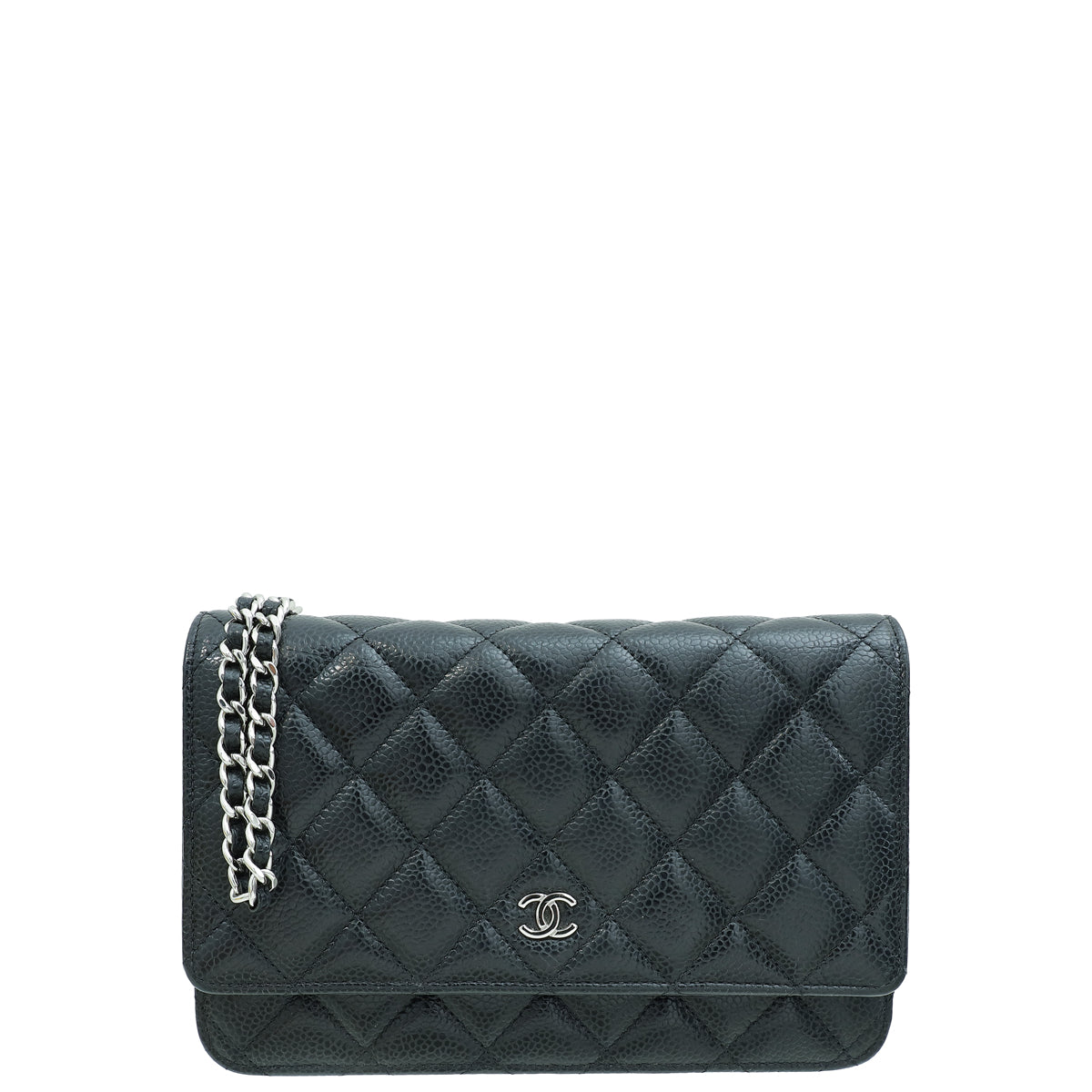 Chanel Black CC Classic Wallet On Chain-Chanel-THE CLOSET