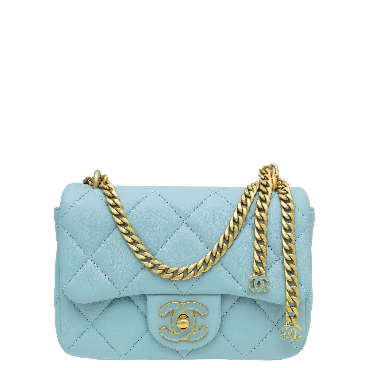 Chanel Sky Blue Pending CC Flap Mini Bag-Chanel-THE CLOSET