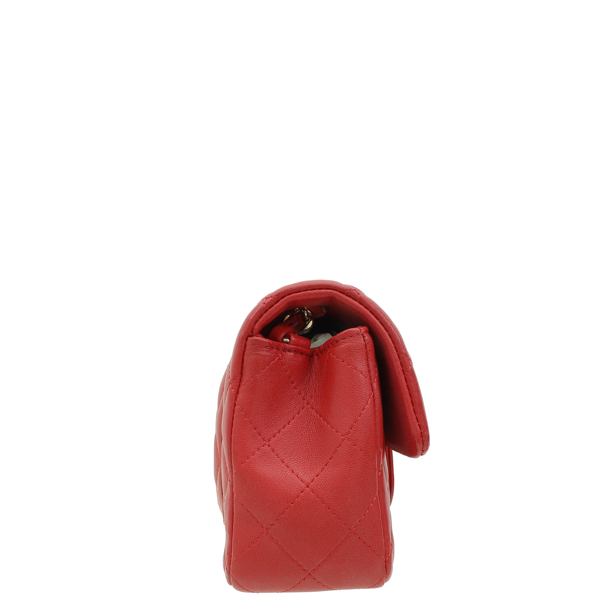 Chanel Red Classic Mini Rectangular Flap Bag