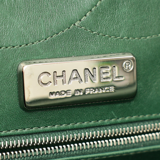 Chanel Forest Green Crocodile 2.55 Reissue Double Flap 227 Bag-Chanel-THE CLOSET