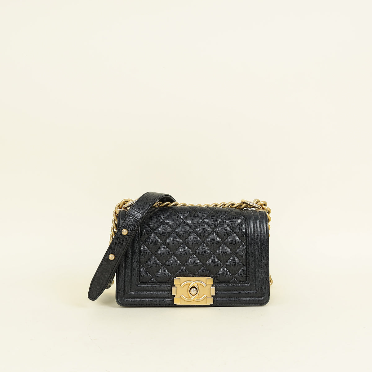 Chanel Black Le Boy Caviar Small Flap Bag