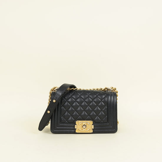 Chanel Black Le Boy Caviar Small Flap Bag