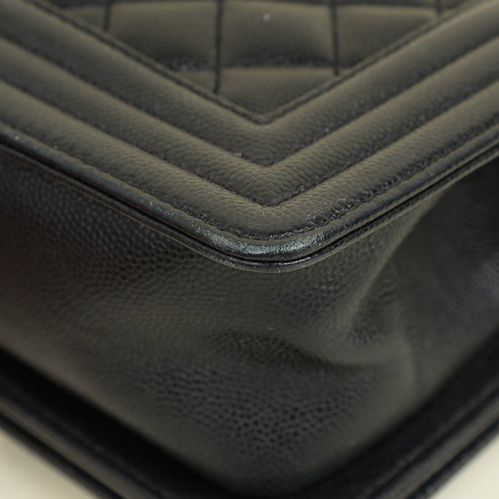 Chanel Black Le Boy Caviar Small Flap Bag