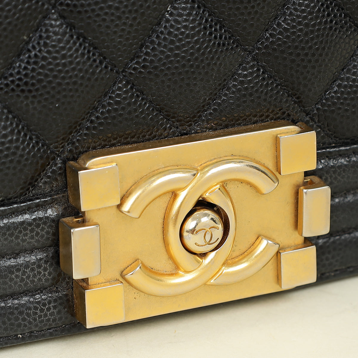 Chanel Black Le Boy Caviar Small Flap Bag