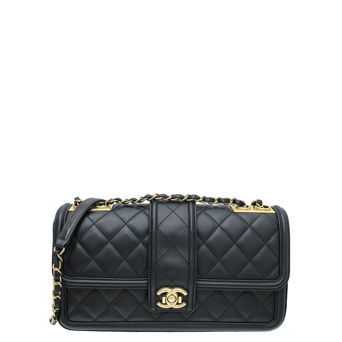 Chanel Black CC Elegant Flap Jumbo Bag-Chanel-THE CLOSET