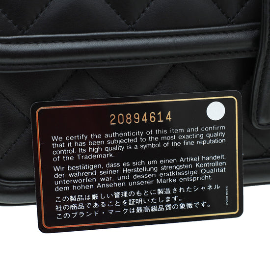 Chanel Black CC Elegant Flap Jumbo Bag