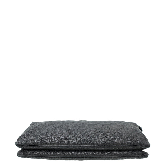 Chanel Black Le Boy Zip Clutch