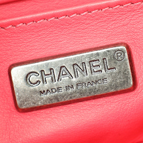 Chanel Pink Le Boy Galuchat Stingray Mini Flap Bag