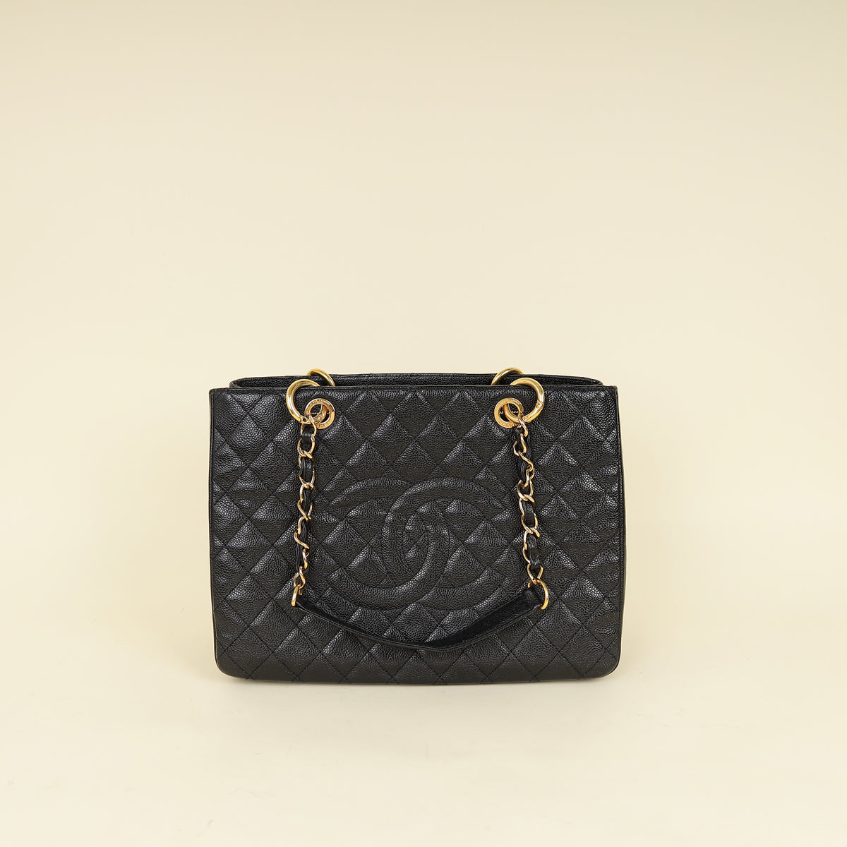 Chanel Black Grand Shopping Tote (GST) Medium Bag-Chanel-THE CLOSET