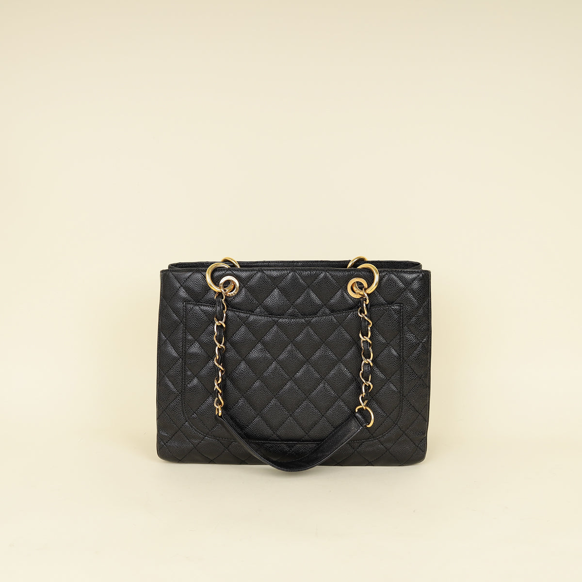 Chanel Black Grand Shopping Tote (GST) Medium Bag-Chanel-THE CLOSET