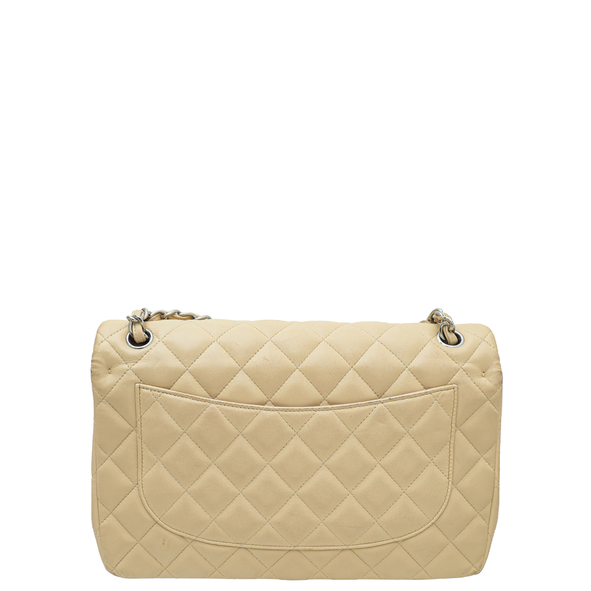 Chanel Beige CC Classic Double Flap Jumbo Bag-Chanel-THE CLOSET