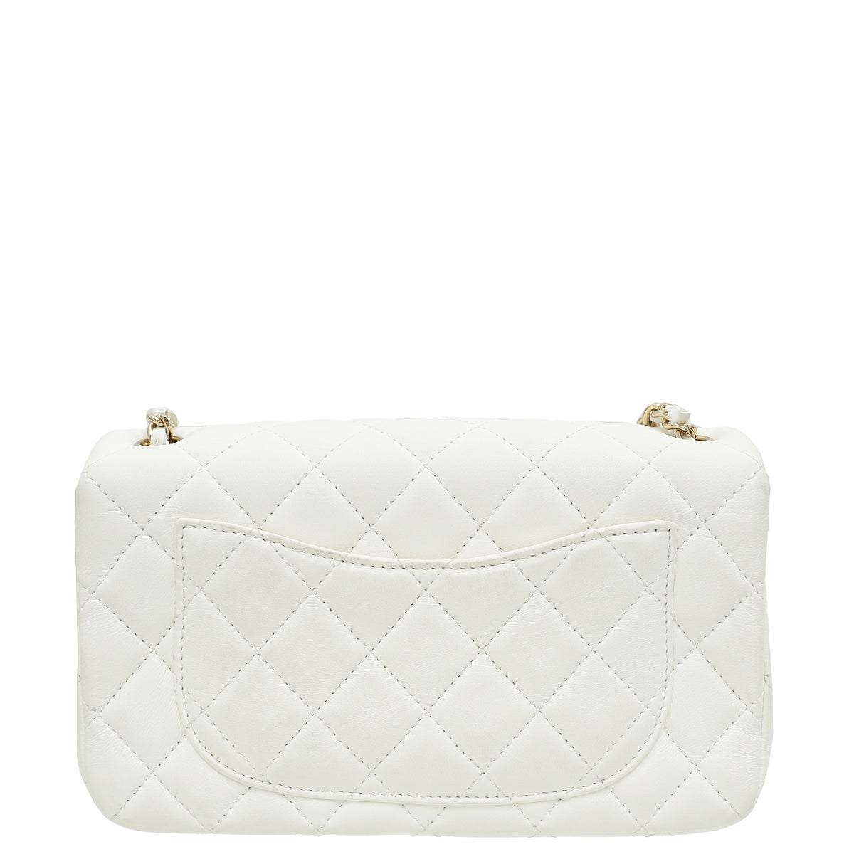 Chanel White CC Pearl Crush Mini Square Rectangular Flap Bag-Chanel-THE CLOSET