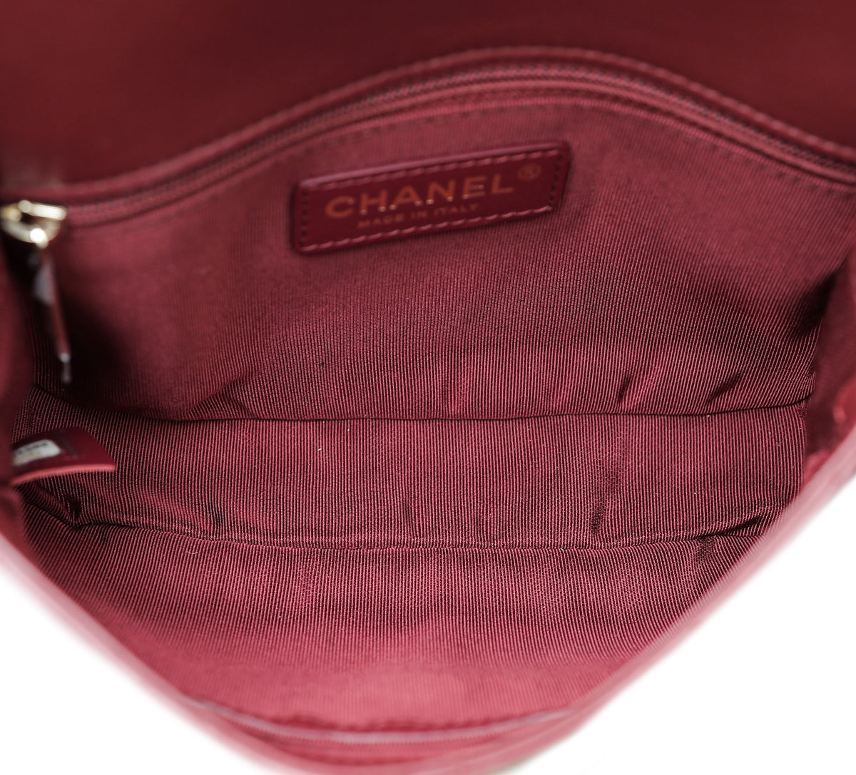 Chanel Burgundy CC Flap Waist Bag