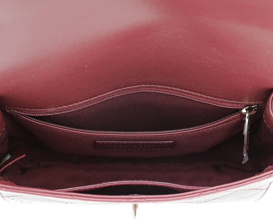 Chanel Burgundy CC Flap Waist Bag